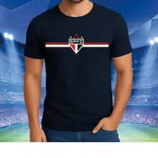 Camiseta Time de Futebol Paulista Malha Algodão 30.1