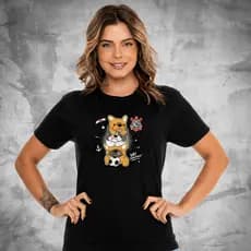 Camiseta Time Futebol Timão Paulista Estilo Casual Unissex Algodão Premium Estampa DTF Alta Durabilidade