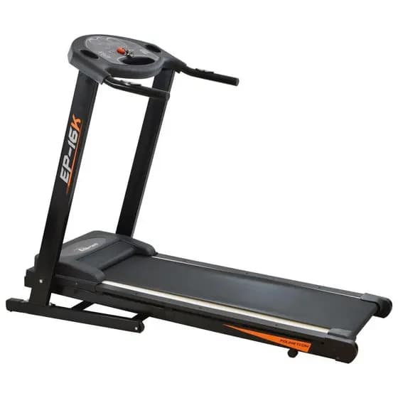 Esteira Elétrica EP-16K Polimet Dobrável Residencial Profissional Fitness BIVOLT Cor Preto