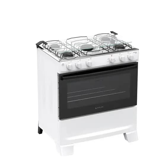 Fogão a Gás Atlas Monaco Plus 5 Bocas Acendimento Automático Branco