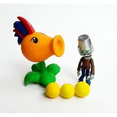 Boneco Plants Vs Zombies Disparervilha Lança Bolas Infantil