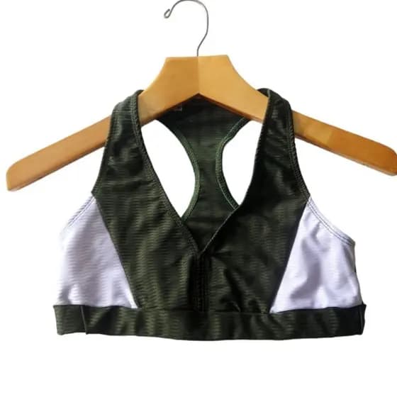 Top Fitness Feminino Nadador Confortavel Yoga Colorido Poliamida