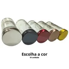 Pote Cápsula de Vidro Dosadora Com Tampa Colorida ou Sem Tampa P/ Porta Temperos DOAF & LYCA | 11 Furos