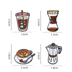 Broche Coffee Lovers Pins de Café - Ótimo Para Brindes