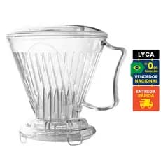 Suporte Coador de Café Acrílico Tipo Clever Tamanho 102 Com Tampa - Permite maior tempo de infusão