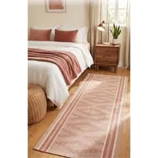 Tapete beira cama tear algodão T/M 1,50 x 70 Cm Lavável  a máquina.