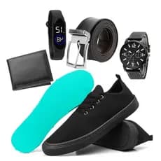 Kit Sapatenis Masculino Barato Casual Costuras Reforçadas E Acessórios De Qualidade - BARATO QUEIMA DE ESTOQUE