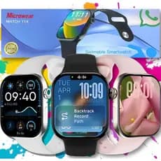 Relógio Smartwatch W11 X Série 11  Tela 46mm Responde Whatsap 1 Gb de memoria Original Microwear  Lançamento
