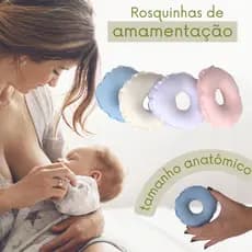 ROSQUINHA DE AMAMENTAÇÃO PARA SEIOS - Malha Lisa Colorida 2 UNIDADES