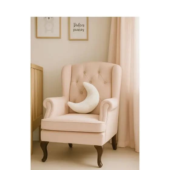 Almofada decorativa de lua decorativa em sherpa super soft