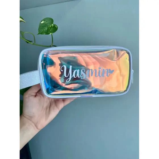 Necessaire estojo PERSONALIZADO para maquiagem brindes e lembranças de festa infantil furta cor menino menina