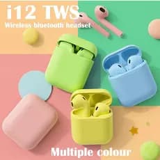 Fone de Ouvido Sem Fio Mini Inpods Bluetooth com Microfone Colorido Fosco LOJA ECOM