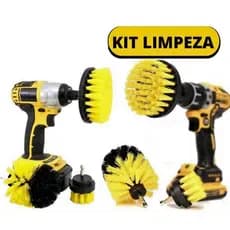 Kit Escovas De Limpeza Pesada Para Parafusadeira Furadeira - ECOM