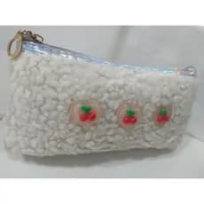 Necessaire Organizadora Feminina/Nécessaire Media Pelúcia kawai Estojo Zíper