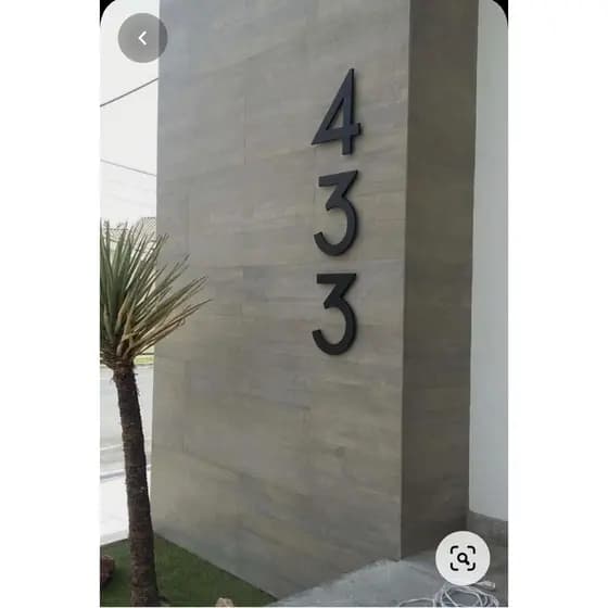 número para residência, casa, prédio, apartamento 30 cm em acm (valor da unidade)