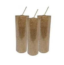 1 Vela 7 Dias Dourada - Religiosa Ou Decorativa - Promoção - Zp7