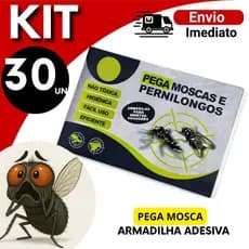 Pega Mosca Adesivo Kit 15 / 20 / 25 / 30 Un Anti Moscas Cola super forte