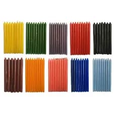 Velas palito 18cm 30g kit com 20 todas as cores