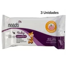 Lenço Umedecido Needs Baby Comfort 40 Un ou 120Un
