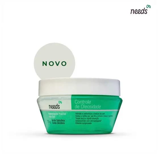 Gel Facial Hidratante Needs com Controle de Oleosidade 70g