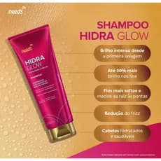 Linha Needs Hidra Glow Hidratação e Brilho Shampoo 250ml + Condicionador 200ml é Mascara 250 gr