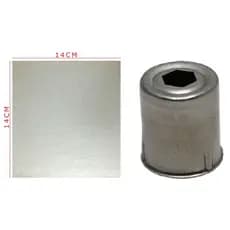 Kit Ponta Ponteira Magnetron Microondas Sextava + Mica Micro-ondas 14x14cm