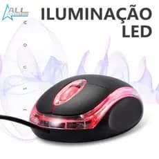 Mouse com fio para computador e notebook