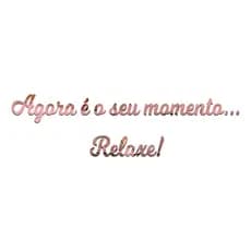 Espelho Decorativo Agora É O Seu Momento...relaxe! Acrílico Moldura Rose Gold