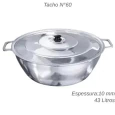 Tacho Grande em Alumínio fundido Grosso com Tampa N°35/N°40/N°45/N°50/N°60/LINHA PREMIUM
