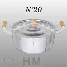 Panela Caçarola N°20 em Alumínio batido grosso fundido 2,4 Litros Cozinha LINHA/PREMIUM