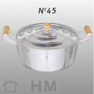 Panela Caçarola Nº45 em Alumínio Batido Grosso 26 Litros/LINHA PREMIUM