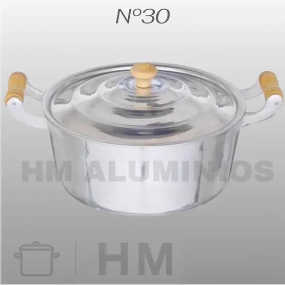 Panela N°30 em Alumínio Fundido Grosso 5,9 litros/LINHA PREMIUM