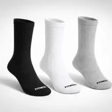 Kit até 12 Pares Meia Esportiva Dry FITNESS Cano Médio Alto Corrida Bike Ciclismo Caminhada Academia