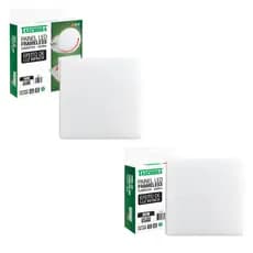 1 / 2 Painel Led Plafon Quadrado Sobrepor Branco 36W/48W 6500K Branco Bivolt Sem Borda - Taschibra