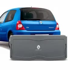 Tampão Bagagito Compatível Renault Clio G2 2000 a 2012 Carpete Preto ou Cinza Furação 6x9