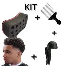 Kit Afro Completo Nudred Pente Garfo Touca Dureg