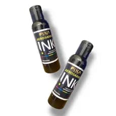 Kit 2 Tinta especial para aerografo preta fixa profissional - Barbearia