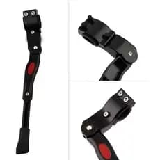Descanso Lateral Pezinho Alumínio Para Bike Bicicleta Regulavel Emborrachado Com Apoio Aluminio Mtb