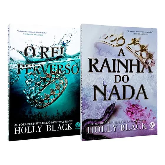 O Rei Perverso + A Rainha Do Nada - Vol. 2 E 3 - O Povo Do Ar - Holly Black - 2 Livros Físicos