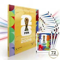 Kit Álbum Capa Dourado + 350/500 Figurinhas (50 ou 72 envelopes) Copa Do Mundo 2026