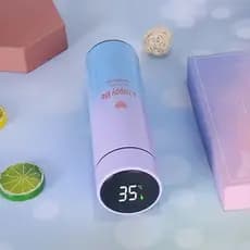 garrafa térmica com sensor Display led para temperatura /garrafa de água térmica