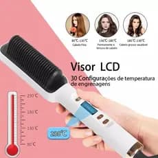 Pente Alisador Anti Frizz Alisa Modela faz cachos seca