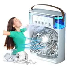 Refrigerador De ar Ventilado umidificador portátil com led
