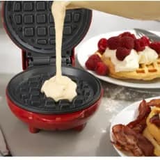 Mini Maquina De Waffles Panquecas Automático Elétricos Portátil 110v Doméstica 350w Panela Elétrica De waffle