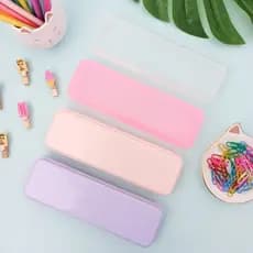 Estojo Escolar Colorido de Plástico Plus - Waleu