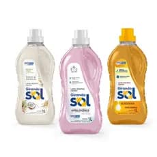 Lava Roupa Sabão Líquido 1 Litro - Girando Sol (Coco Baunilha Glicerina Hipoalergênico)