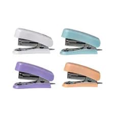 Mini Grampeador Colorido Tom Pastel 24/6 e 26/6 até 15 Folhas - Yins