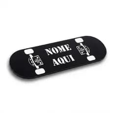Quadro Decorativo MDF Skate Detalhe Vazado Personalizado Nome