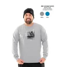 Camiseta Manga Longa em Algodão Tamanho G1 ao G3