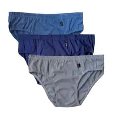 Kit 6 Cueca Normal Slip Sem Elástico 100% Algodão Sortida
